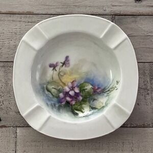 Bavaria Schumann Arzberg Germany Floral Vintage Ashtray‎